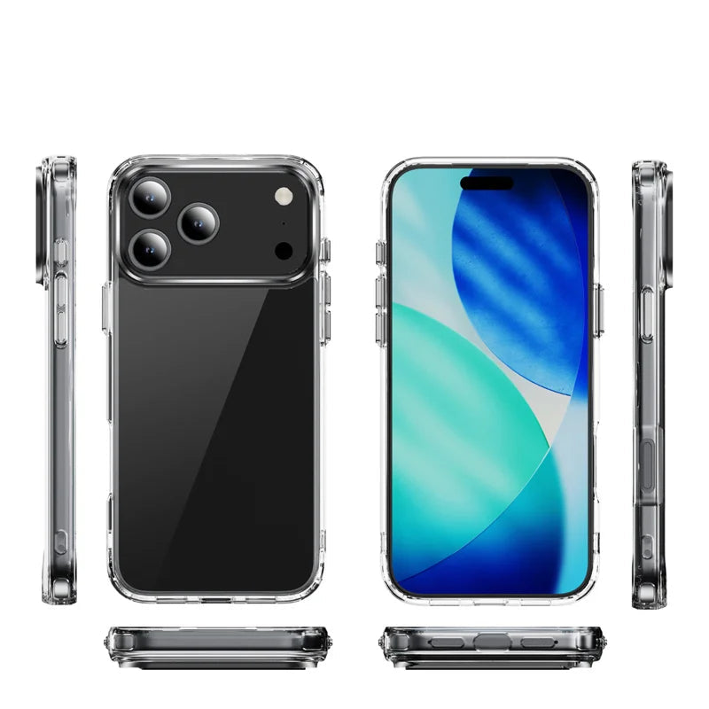 Hybrid Armor Transparent Protective Case for iPhone 17 Series