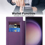 Premium Magnetic Leather Flip Case for Samsung Galaxy S25 Series