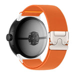 Parachute-Style Nylon Watch Band with Adjustment Teeth for Google Pixel Watch 3