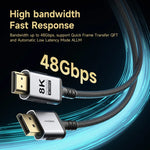 Hagibis 8K/60Hz DisplayPort to HDMI Cable