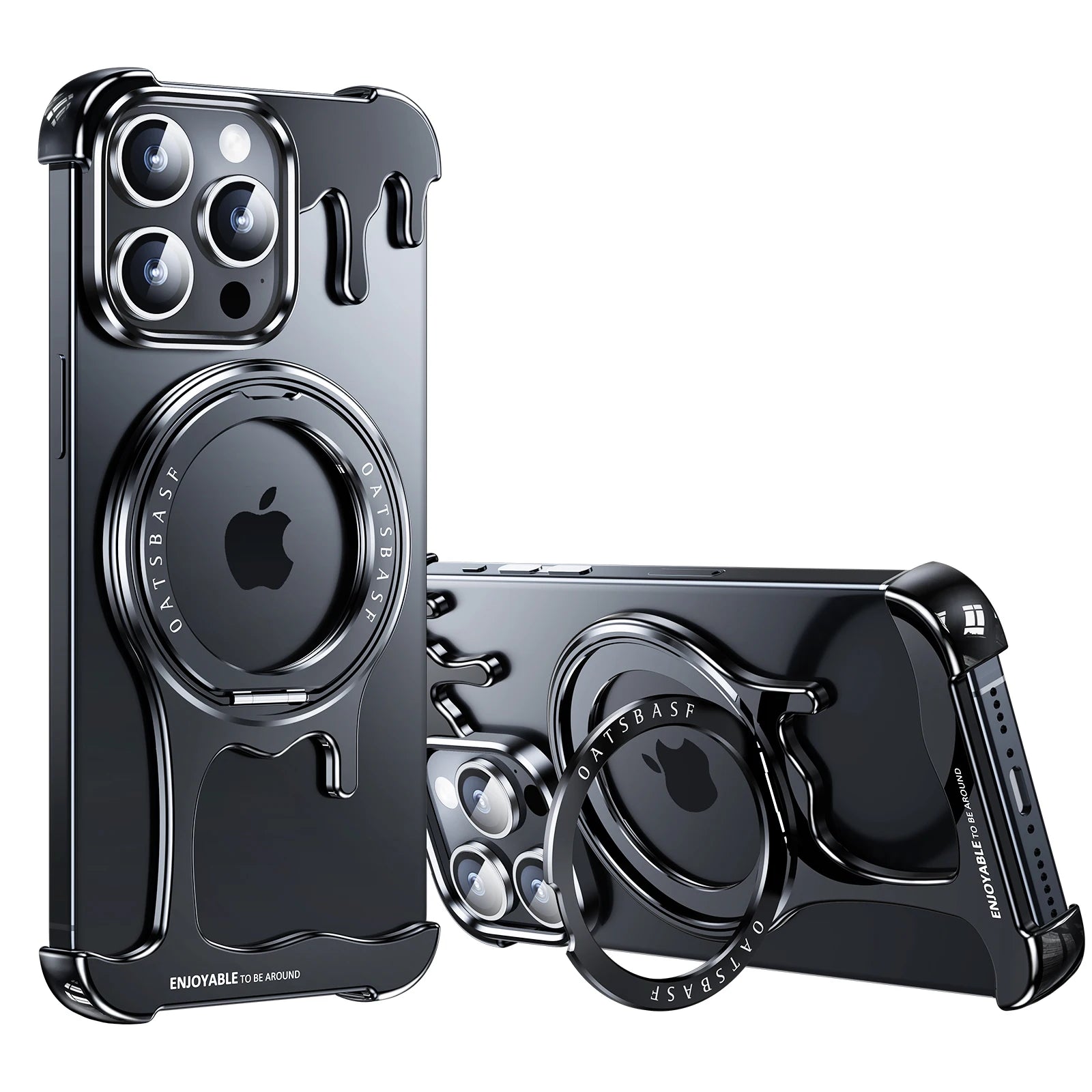 MagSafe Phone Case with 360° Rotation Finger Ring for iPhone 15 Series