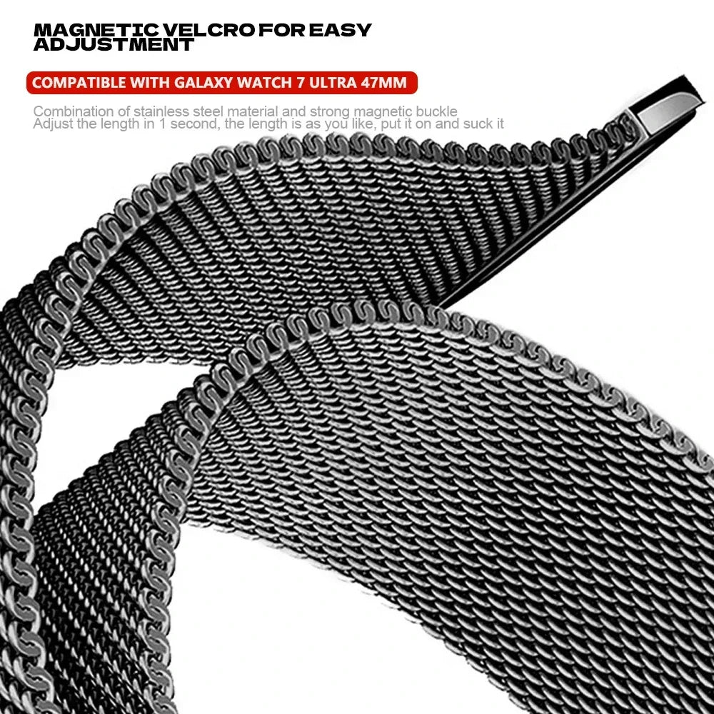 Stainless Steel Magnetic Band for Samsung Galaxy Watch Ultra and Samsung Galaxy Watch Ultra (2025)