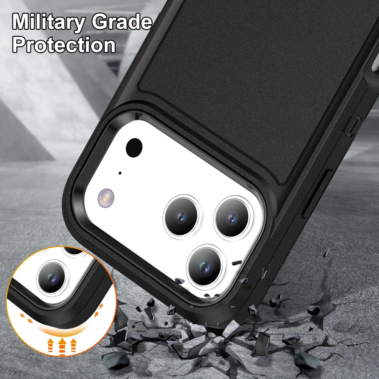Shockproof Heavy-Duty Armor Case for iPhone 17 Series