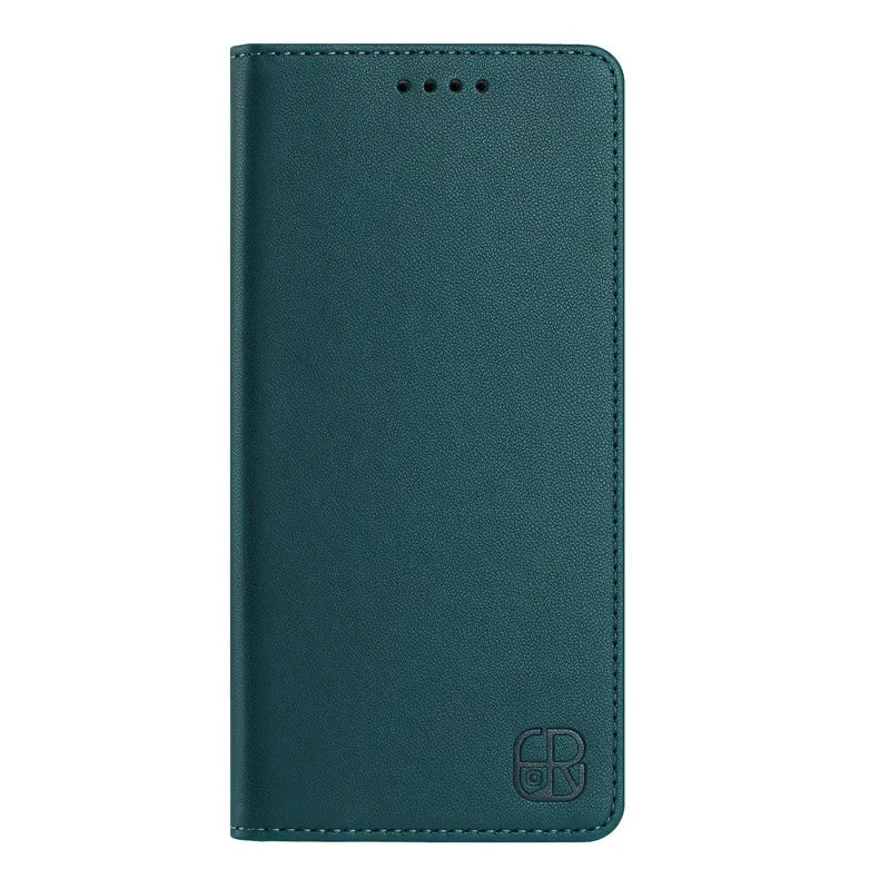 Luxury RFID Blocking Leather Flip Wallet Case for iPhone 17 Series
