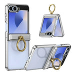 Luxury Hard Protective Case with Ring for Samsung Galaxy Z Flip 6