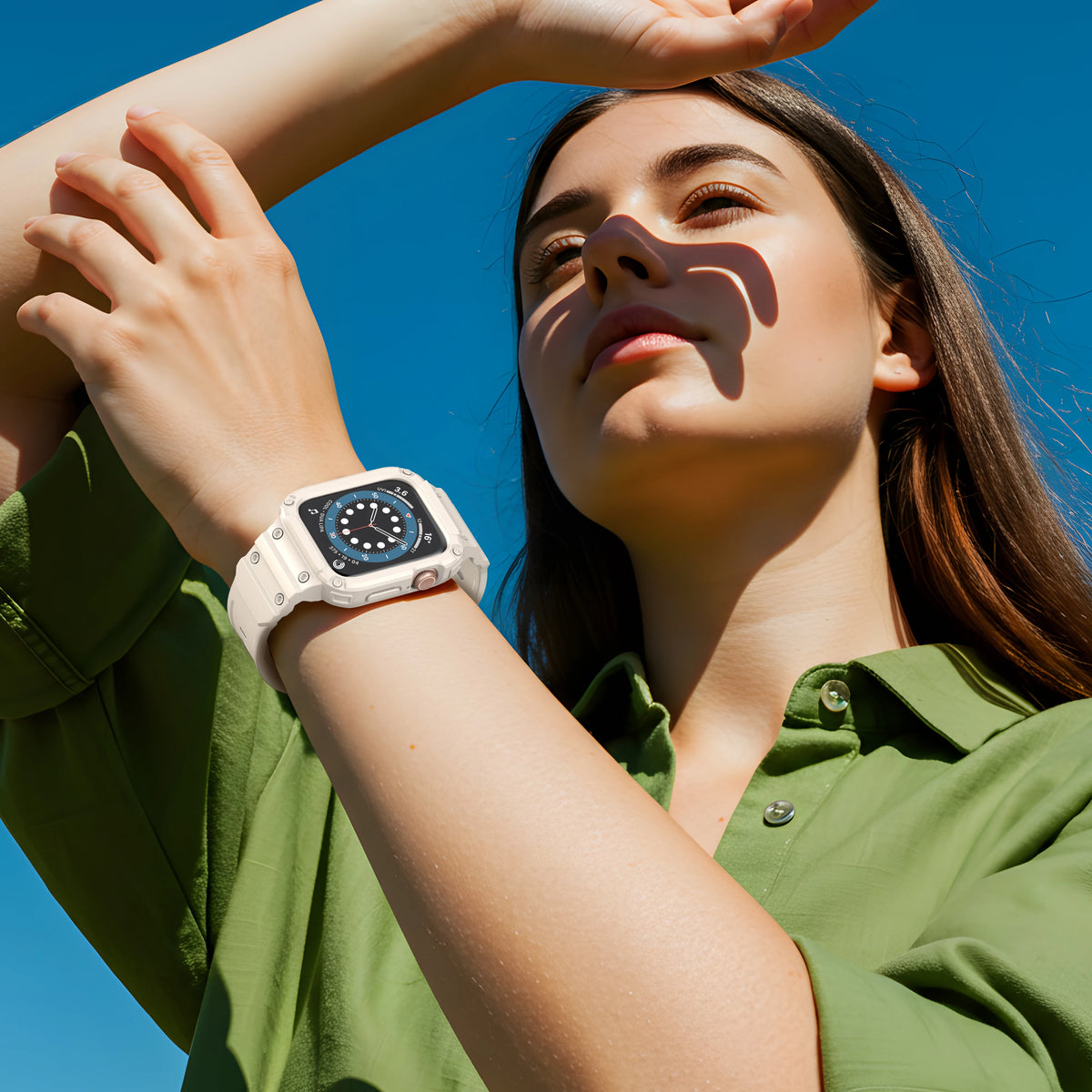 TPU One-Piece Strap and Case for Apple Watch