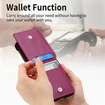 Protective Leather Wallet Case with Ring and Card Holder for Samsung Galaxy Z Flip 7