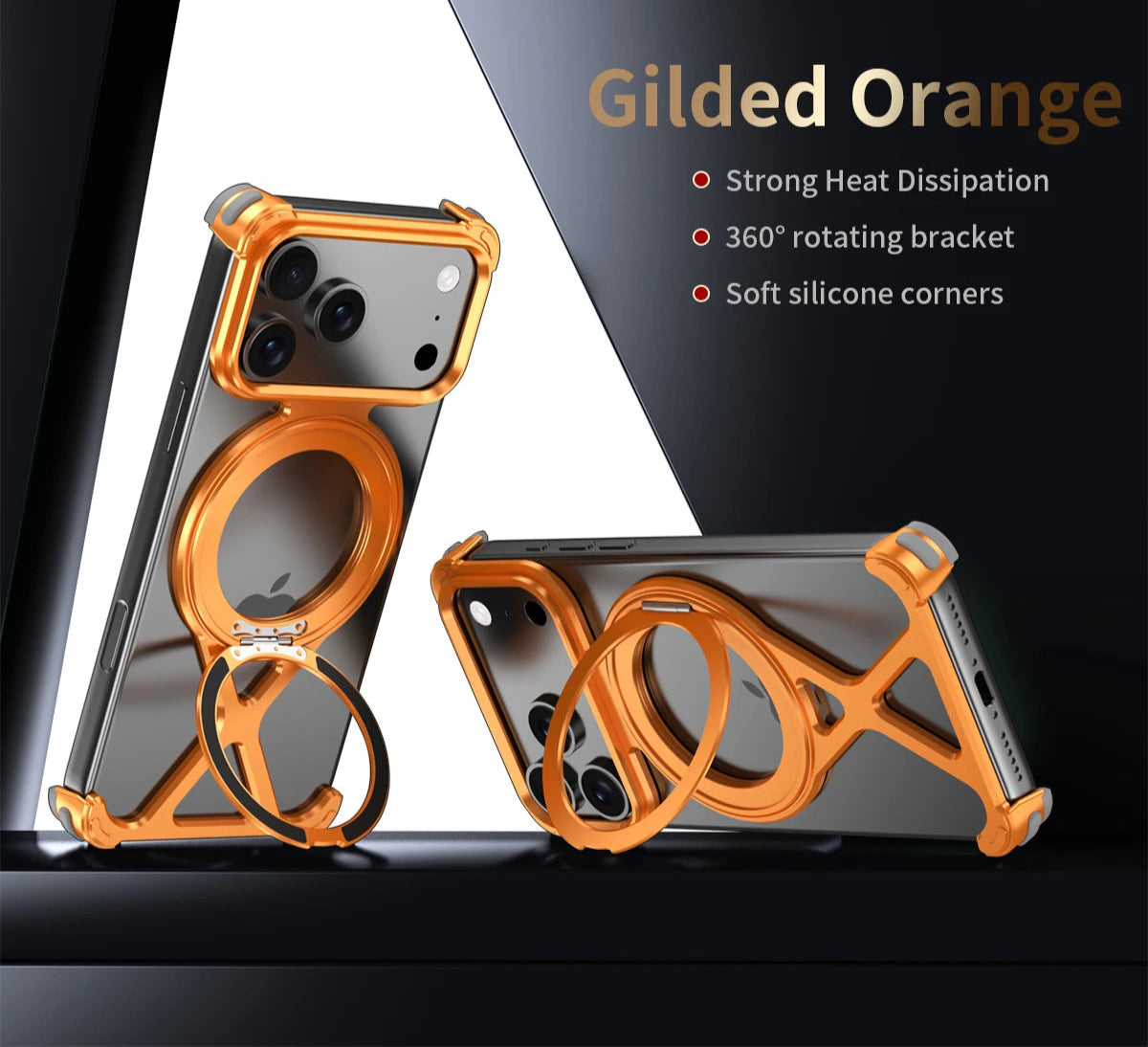 Hollow Out Aluminum Metal Case for iPhone 17 Pro and iPhone 17 Pro Max