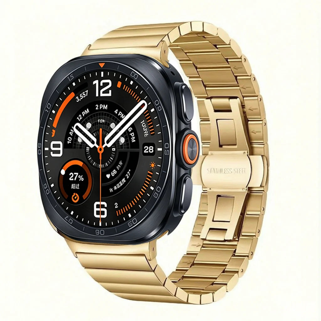 Diamond Quilted Pin-and-Buckle Watch Strap for Samsung Galaxy Watch 9