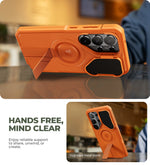 Samsung Galaxy S26 Ultra Heavy Duty Armor Magnetic Case with Kickstand