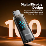 Toocki 100W USB-C to USB-C Adapter with Digital Display