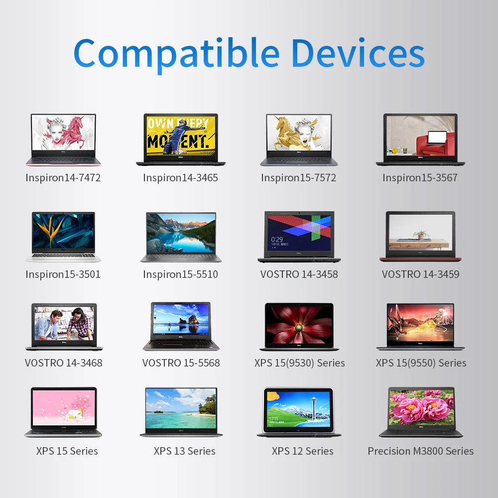 KingMa Portable 65W GaN PD Charger for Dell Laptops