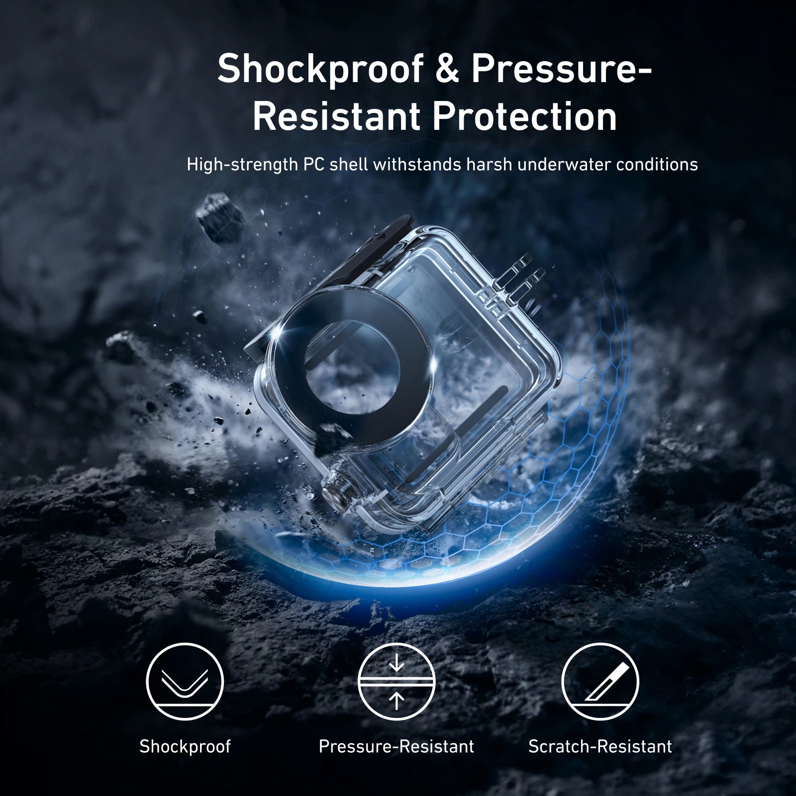 TELESIN 60M Waterproof Diving Case for DJI Osmo Nano
