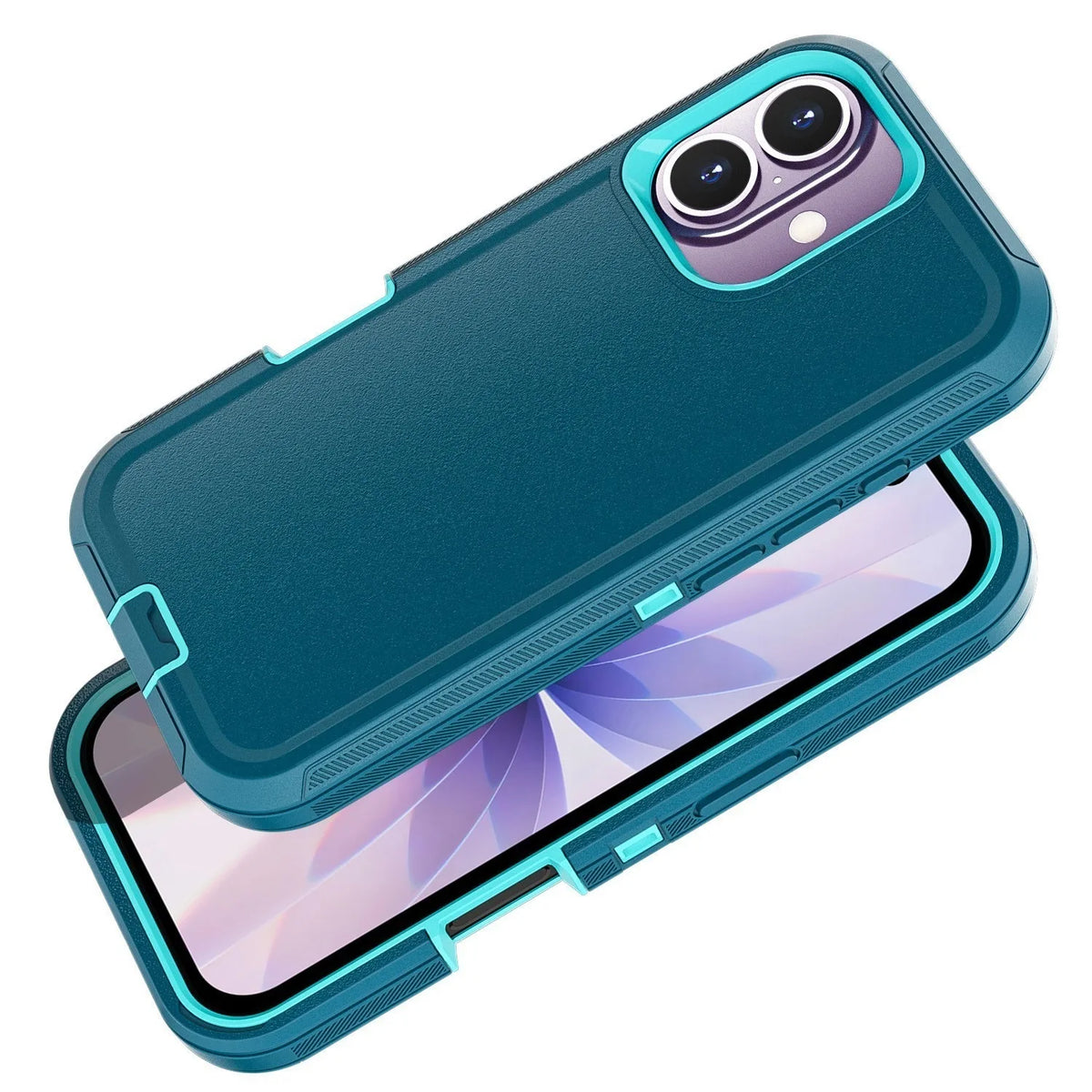 Shockproof Dual-Layer Bumper Case with Raised Edges for iPhone 18 Series