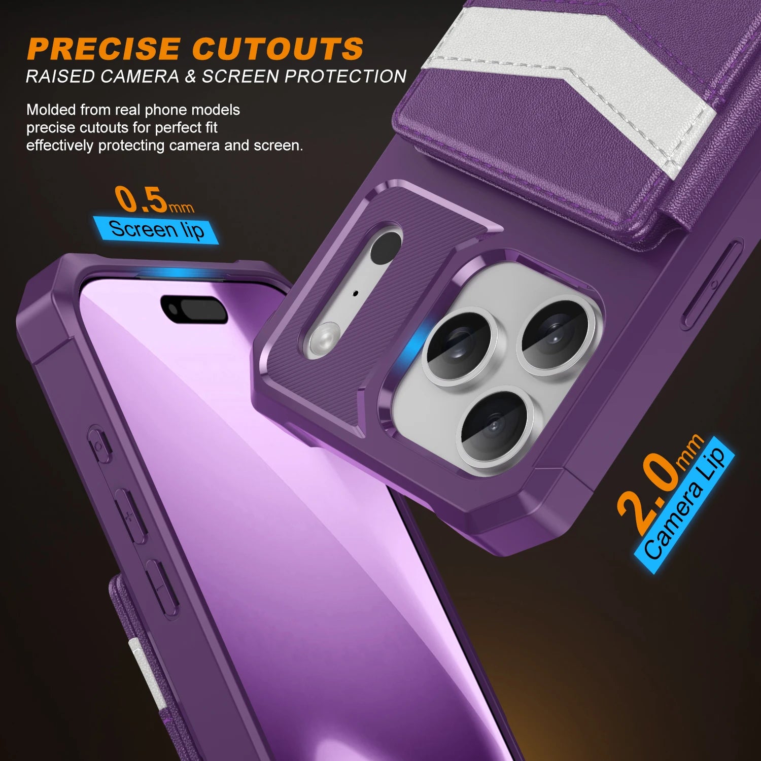 iPhone 17 Series Protective Leather Wallet Case