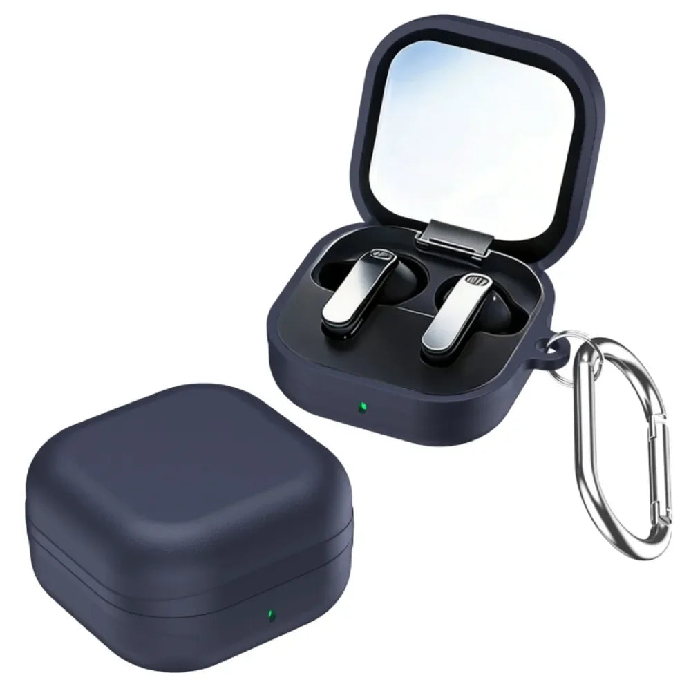 Samsung Galaxy Buds 4 / 4 Pro Lychee Leather Texture Protective Case With Hook