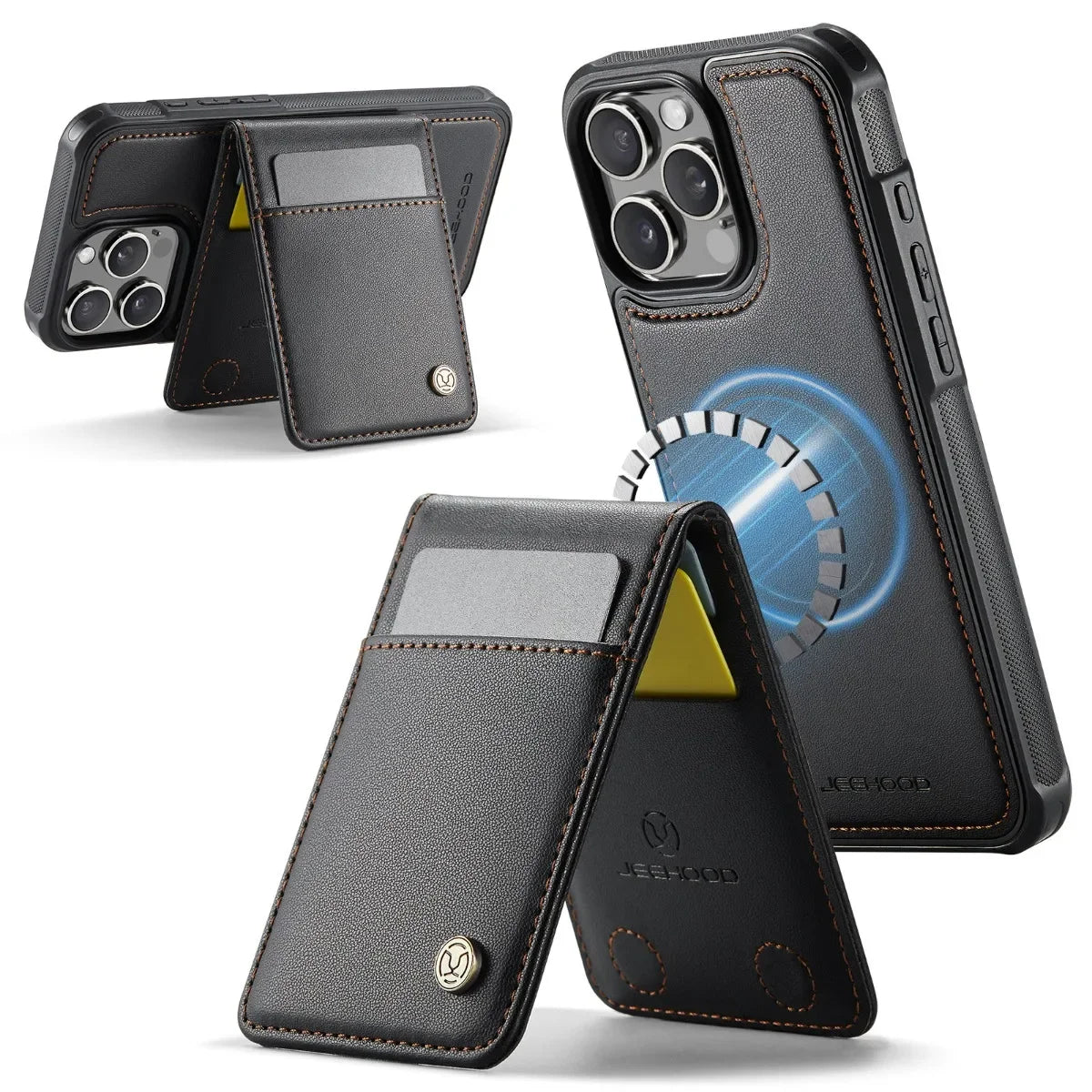 2-in-1 Detachable Wallet Case with RFID-Blocking Card Holder for iPhone 16 Series
