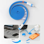 CABLETIME 100W Magnetic USB-C to USB-C Flat Charging Cable