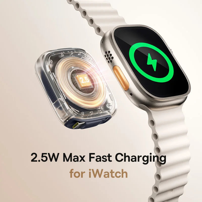 Baseus 100W Retractable USB-C PD Fast Charging Cable with Apple Watch Charger
