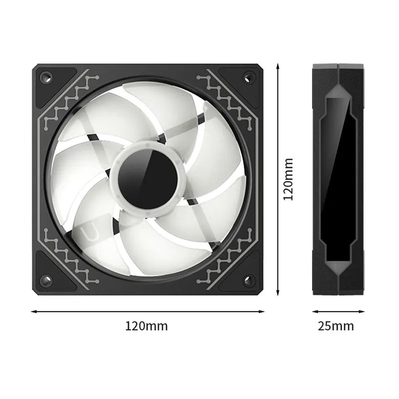 TEUCER Prism12025 2000RPM ARGB Cooling Fan