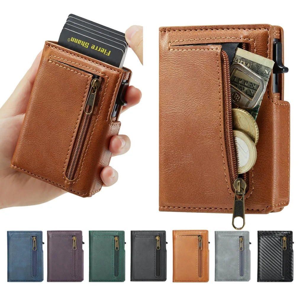 Magnetic Pop-Up Card Wallet With RFID Blocking