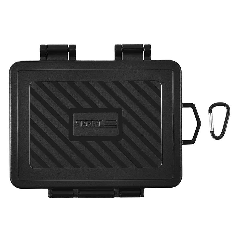 24-Slot Memory Card Storage Case with Carabiner
