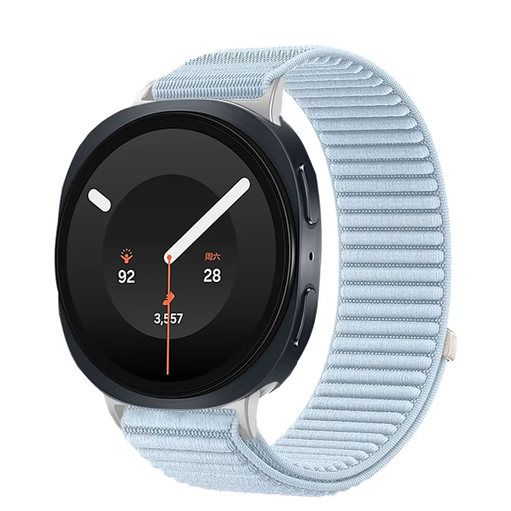 Breathable Braided Nylon Watch Band with Velcro Closure for Samsung Galaxy Watch 9