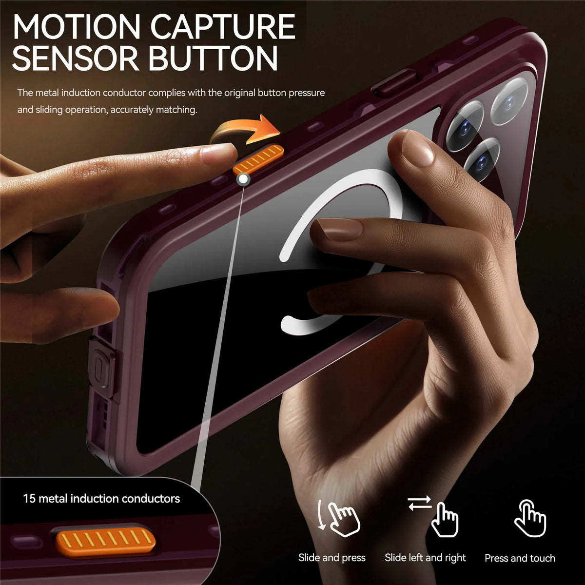 Waterproof Shockproof MagSafe Case with Reinforced Corner Protection for iPhone 18 Series