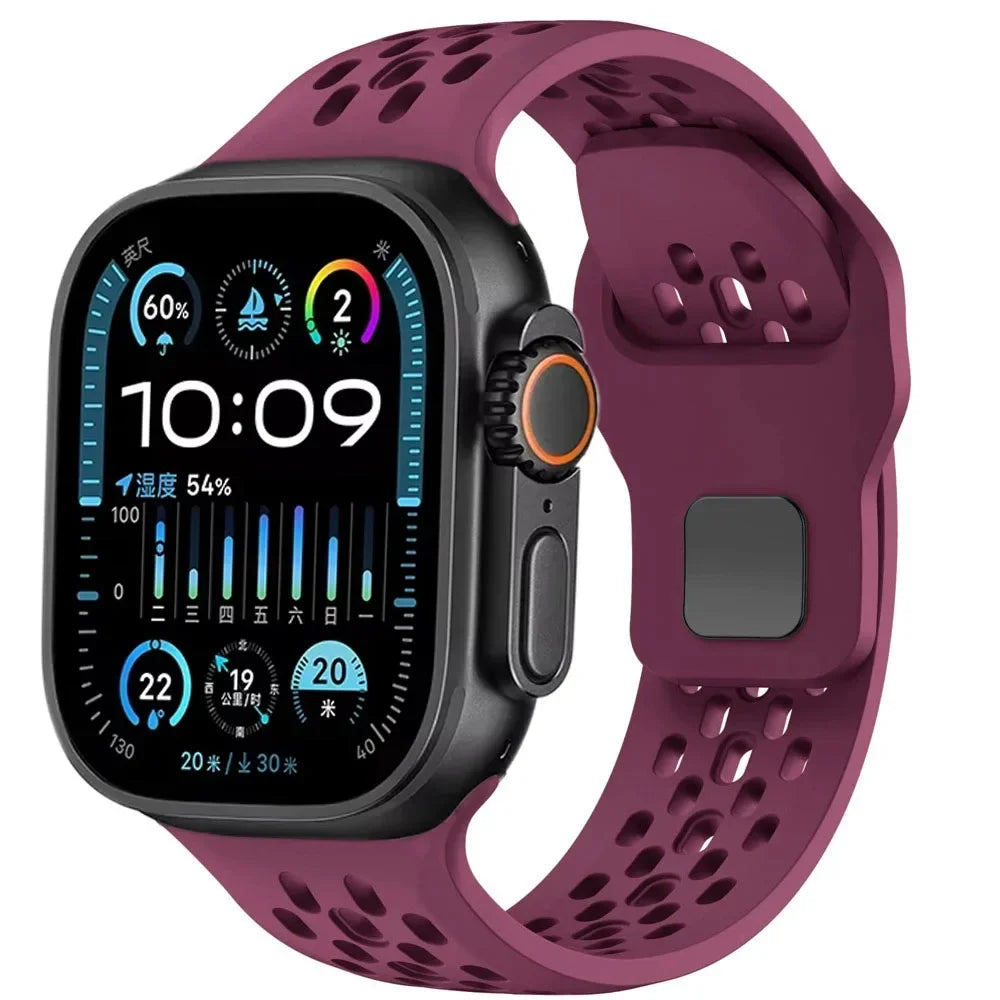 Breathable Silicone Strap for Apple Watch