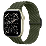 Elastic Silicone Band with Slide Buckle for Apple Watch