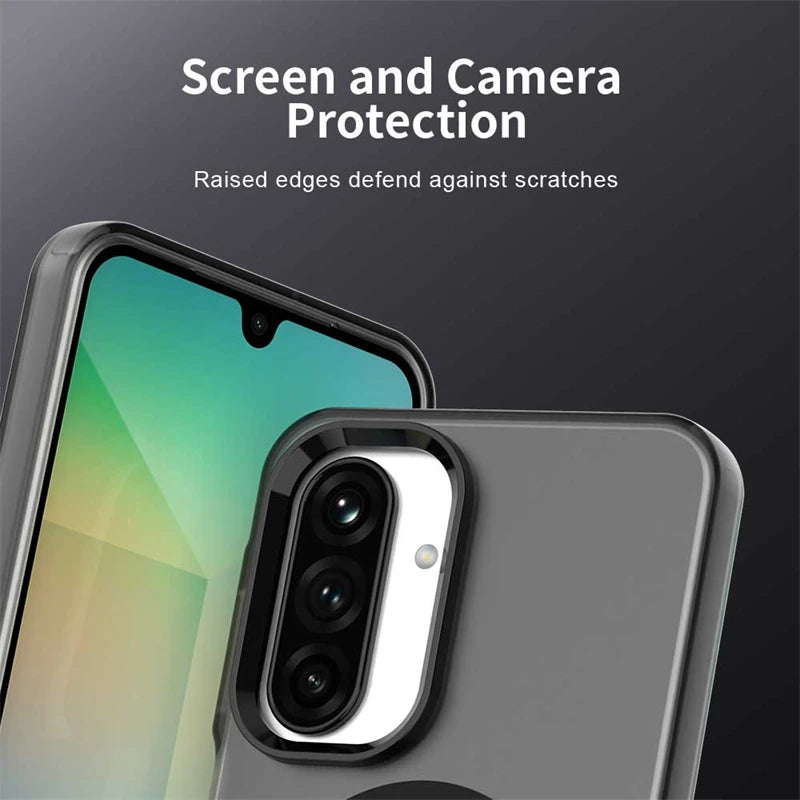 Luxury Frosted Silicone Magnetic Case for Samsung Galaxy A26