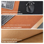 Reversible Leather and Cork Desk Mat Mouse Pad