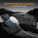 Armor Shockproof MagSafe Case with Metal Lens Bracket for iPhone 17 Series