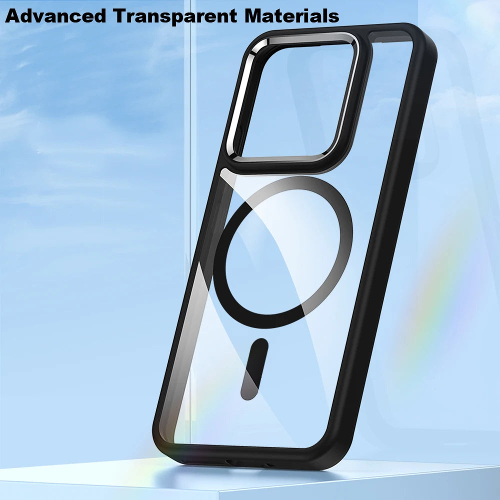 HD Transparent Magnetic Case for Xiaomi 15 / 15 Pro