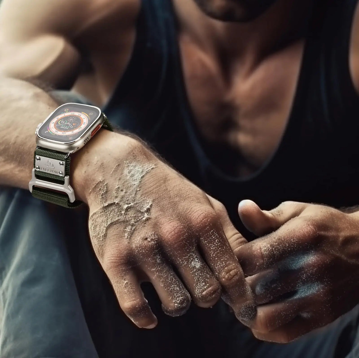 Infinitely Adjustable Woven Nylon Band for Apple Watch