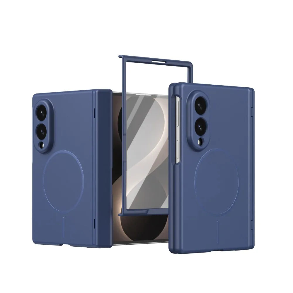 Frosted Hinge Protection Case with Magnetic Ring for Samsung Galaxy Z Fold 8