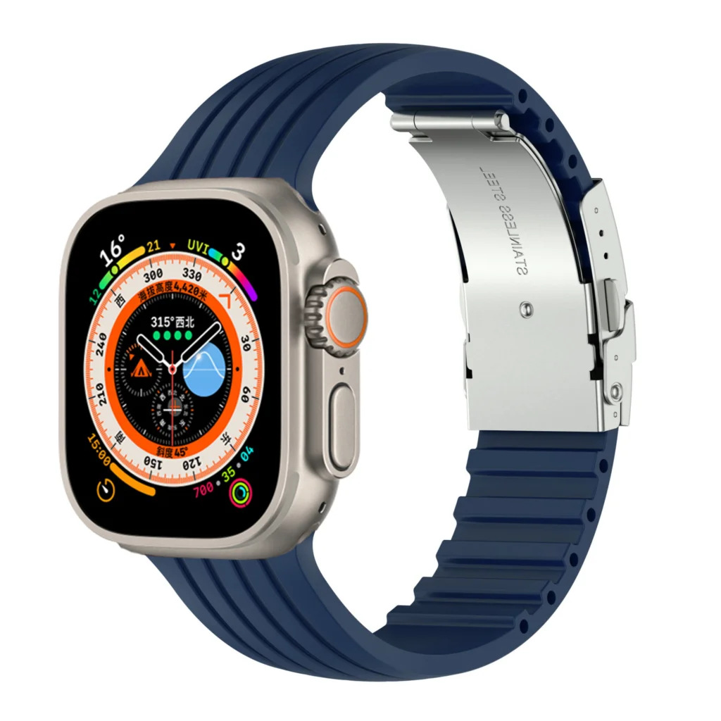 Durable Silicone Wrist Strap for Apple Watch