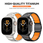 Titanium Articulated Link Band with Magnetic Buckle for Apple Watch