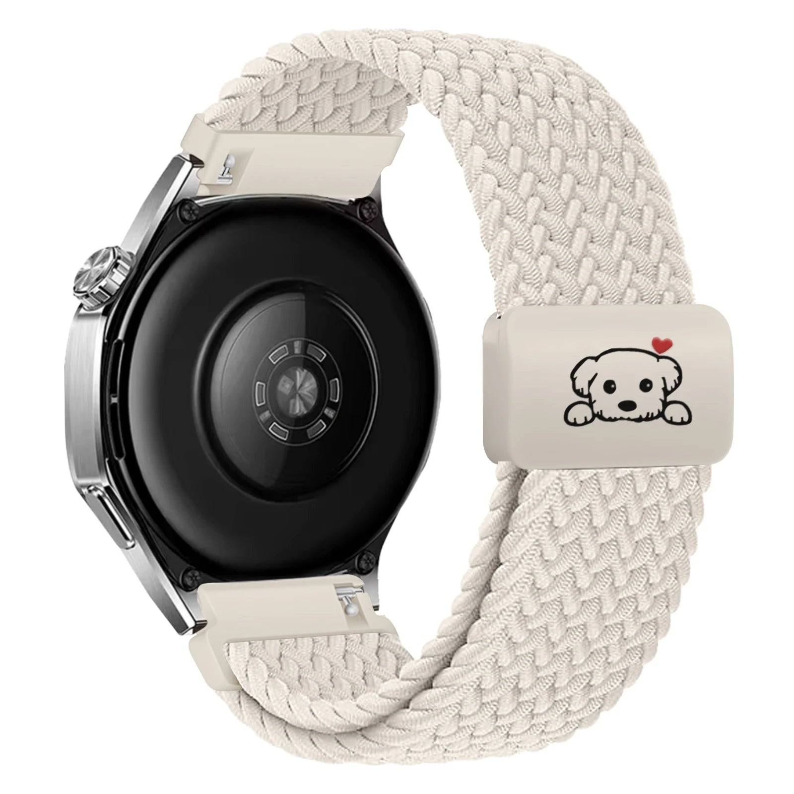 Cute Dog Design Magnetic Braided Strap for Samsung Galaxy Watch 8 & Galaxy Watch 8 Classic