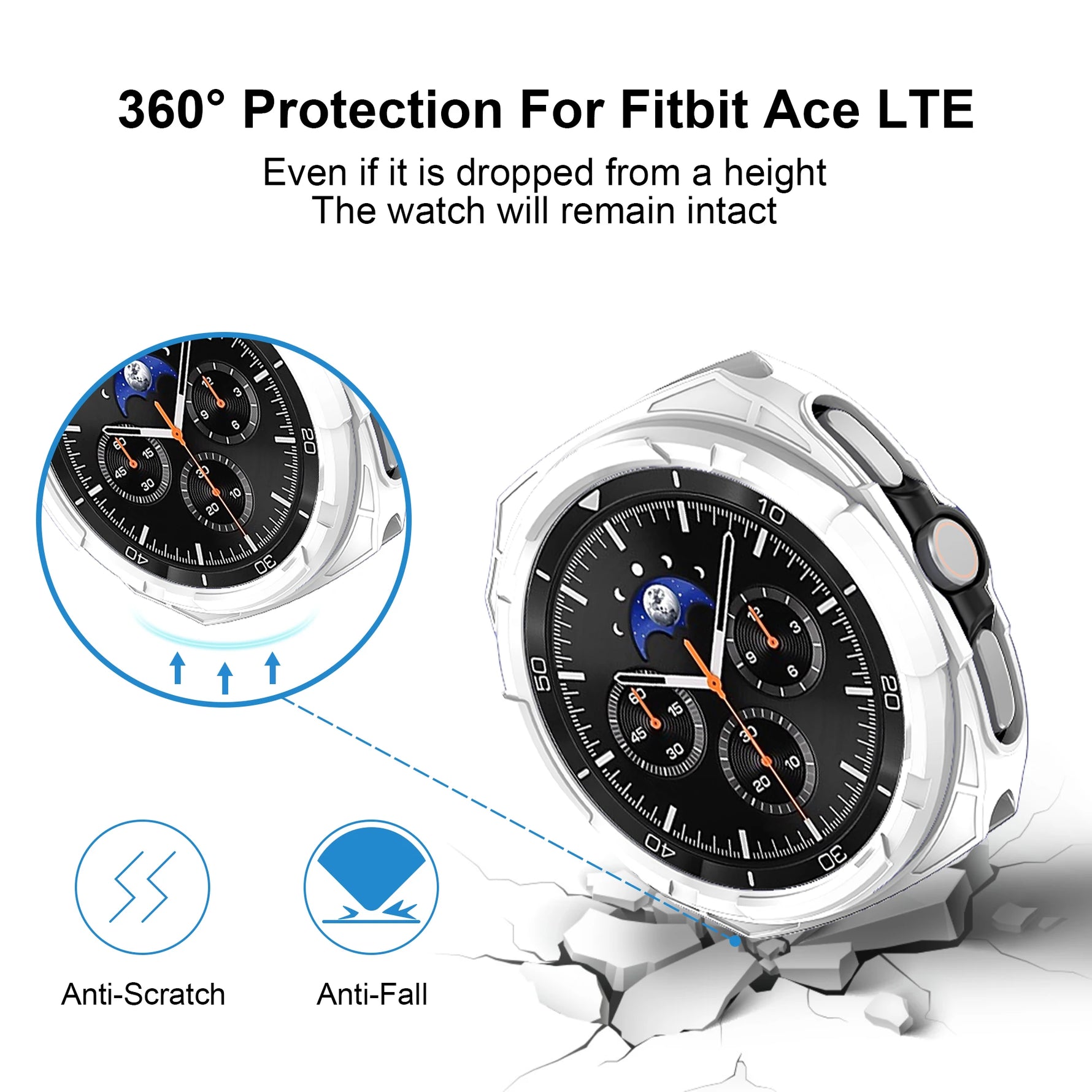 Shockproof Rugged Bezel TPU Case for Samsung Galaxy Watch 8 Classic