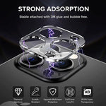 4-Pack Full Cover Camera Lens Protector for iPhone 16 Series