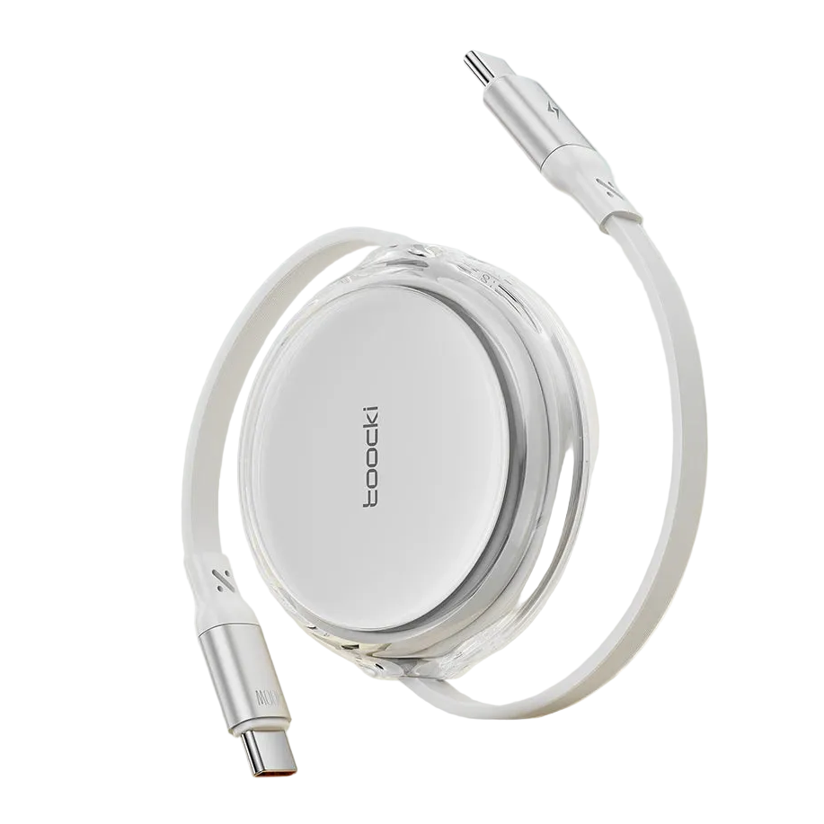 Toocki 100W USB-C Retractable Fast Charging Cable