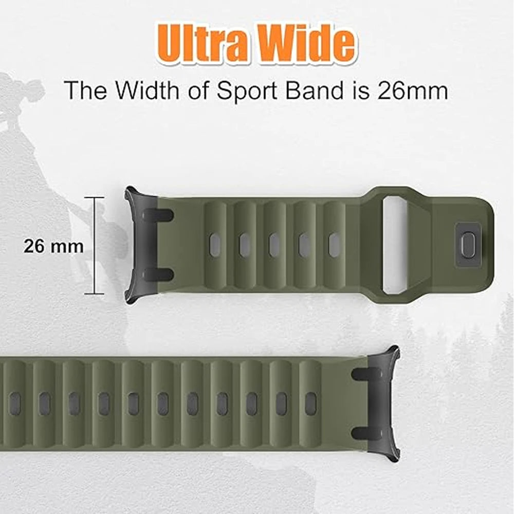 Stainless Steel + Silicone Band for Samsung Galaxy Watch Ultra
