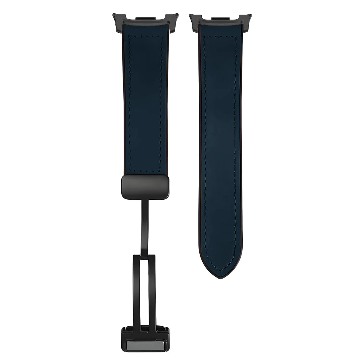 Hybrid Leather Silicone Bracelet for Samsung Galaxy Watch 8 / Galaxy Watch 8 Classic