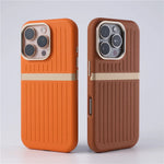 Elegant Suitcase Style PU Leather MagSafe Case for iPhone 16 Series