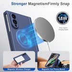 Frosted Hinge Protection Case with Magnetic Ring for Samsung Galaxy Z Fold 8