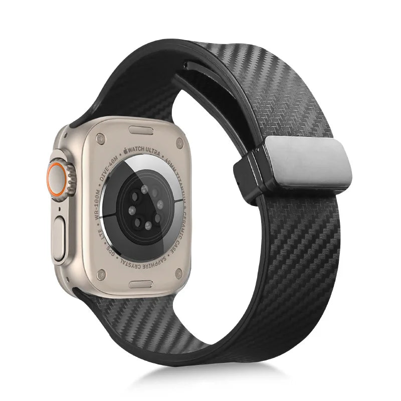 Carbon Fiber Style Band for Apple Watch