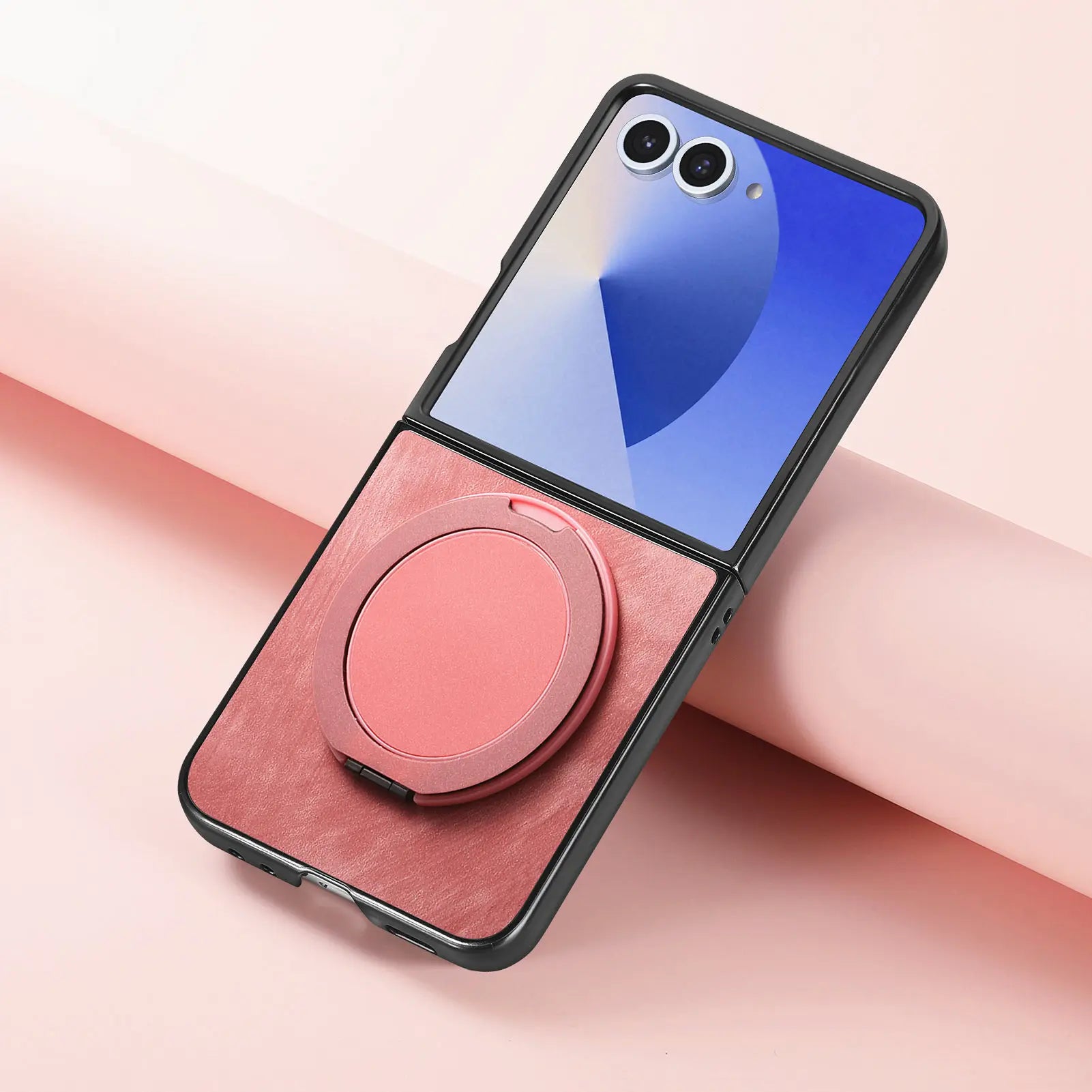 Retro Leather Case with 360° Rotating Bracket for Samsung Galaxy Z Flip 7