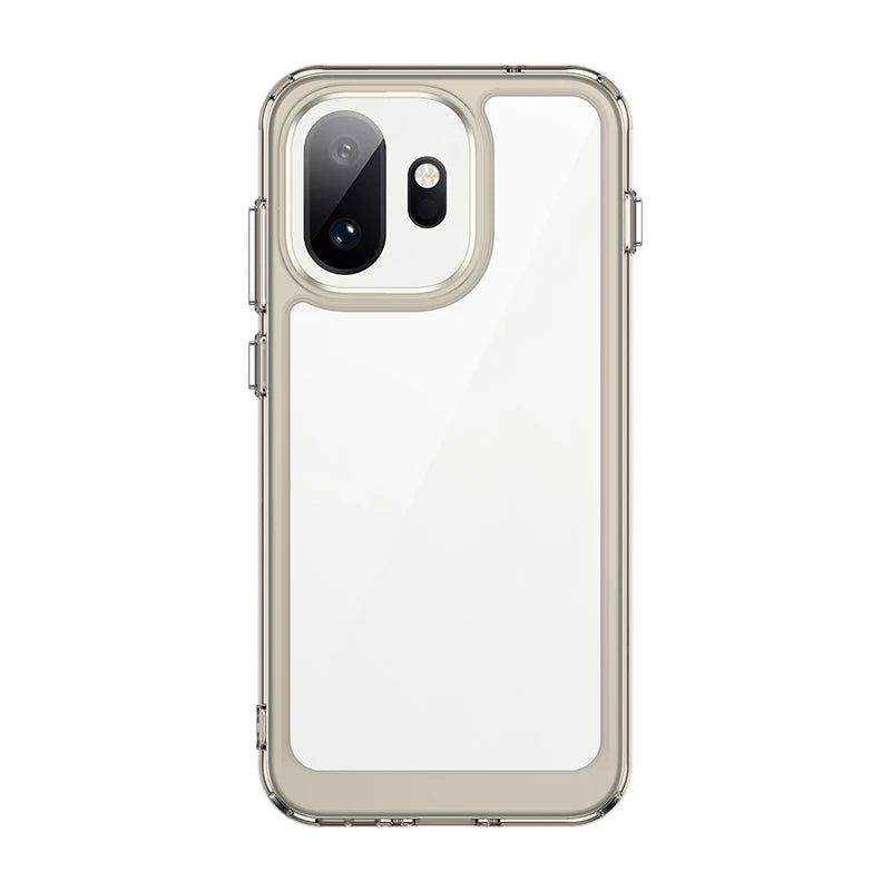 Transparent Shockproof Hard PC Case with Soft TPU Border for OnePlus 15T