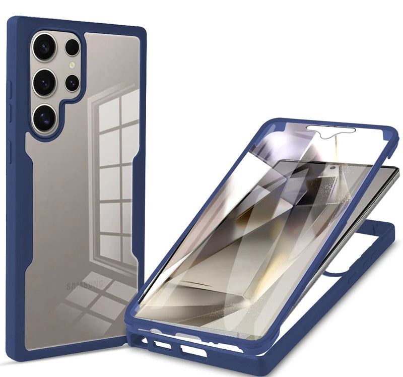 Clear Protective Case for Samsung Galaxy S25 Series with Camera & Screen Protection